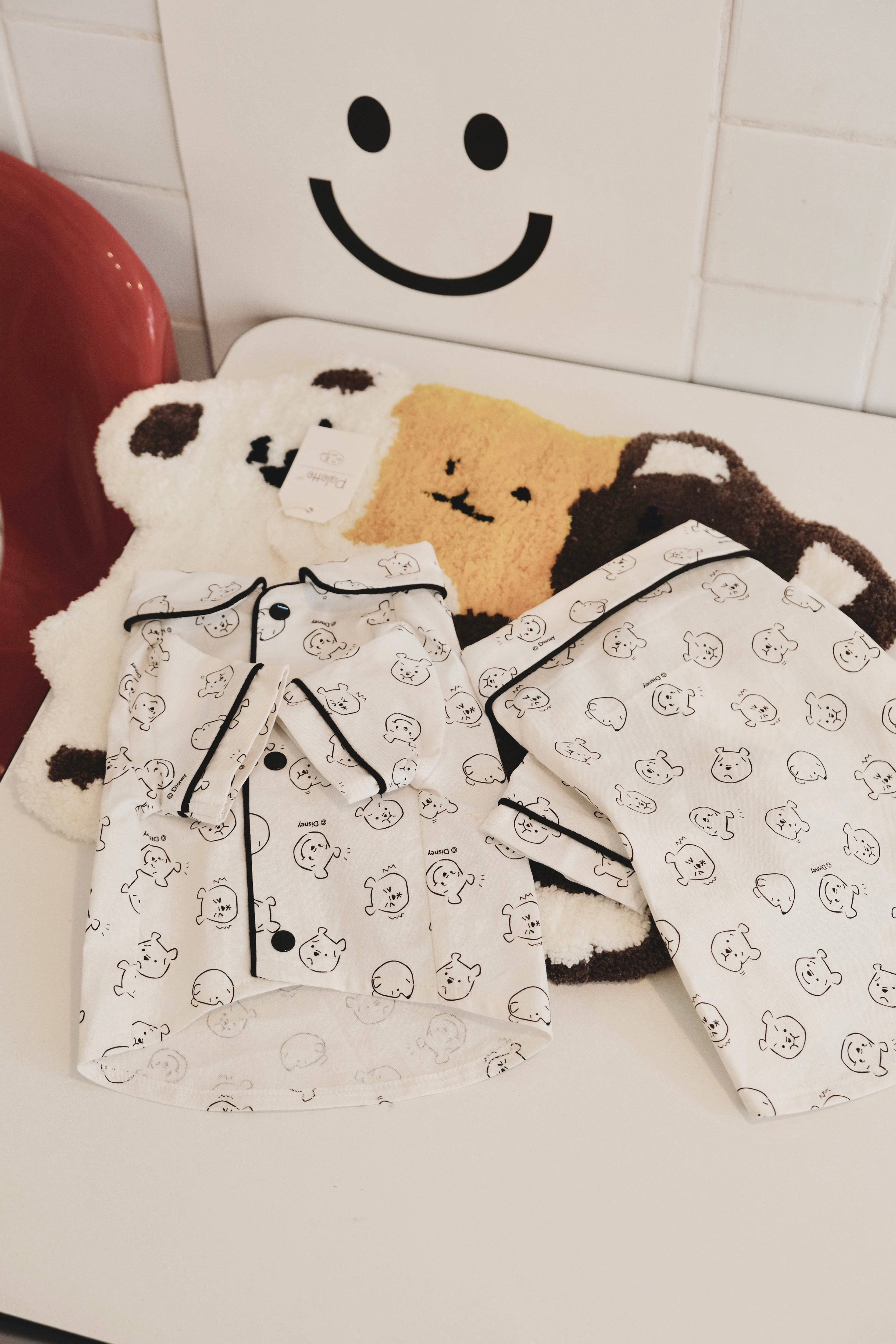 Dog cloth White Winnie Bear Shirt