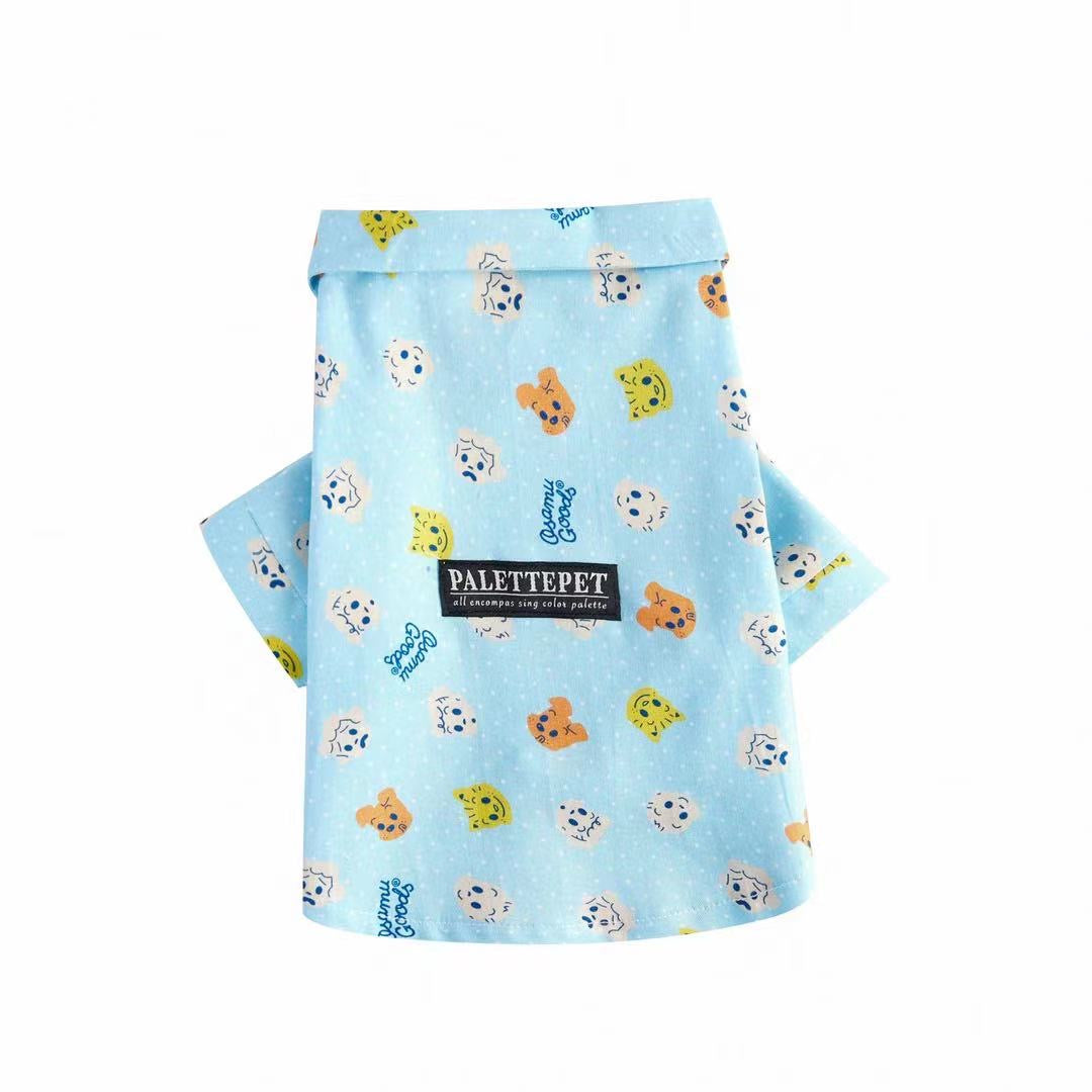 Cute Shirt for Dog Blue Color Dog Cloth