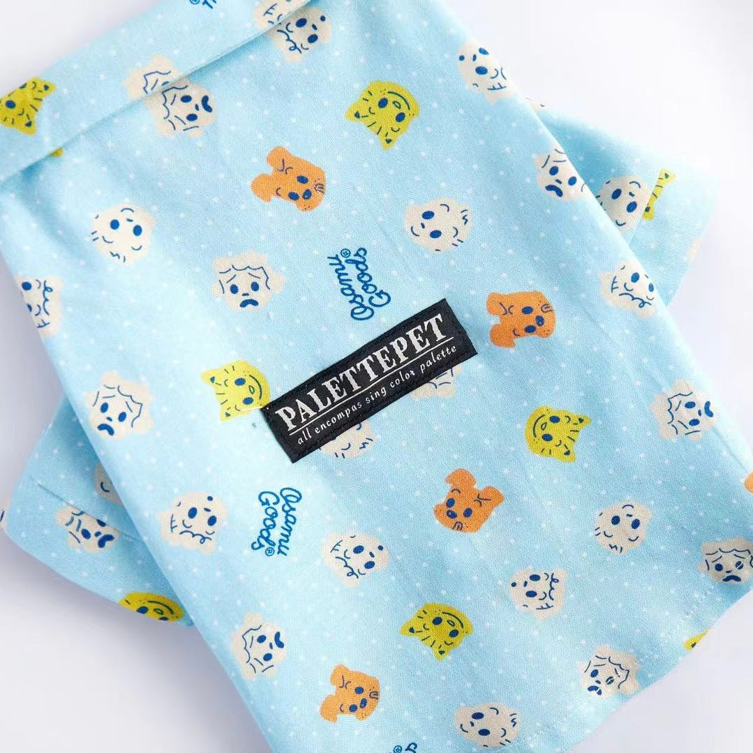 Cute Shirt for Dog Blue Color Dog Cloth