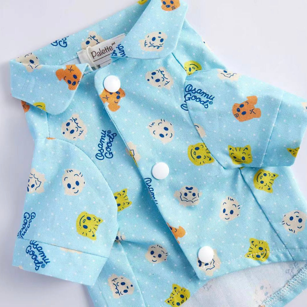 Cute Shirt for Dog Blue Color Dog Cloth