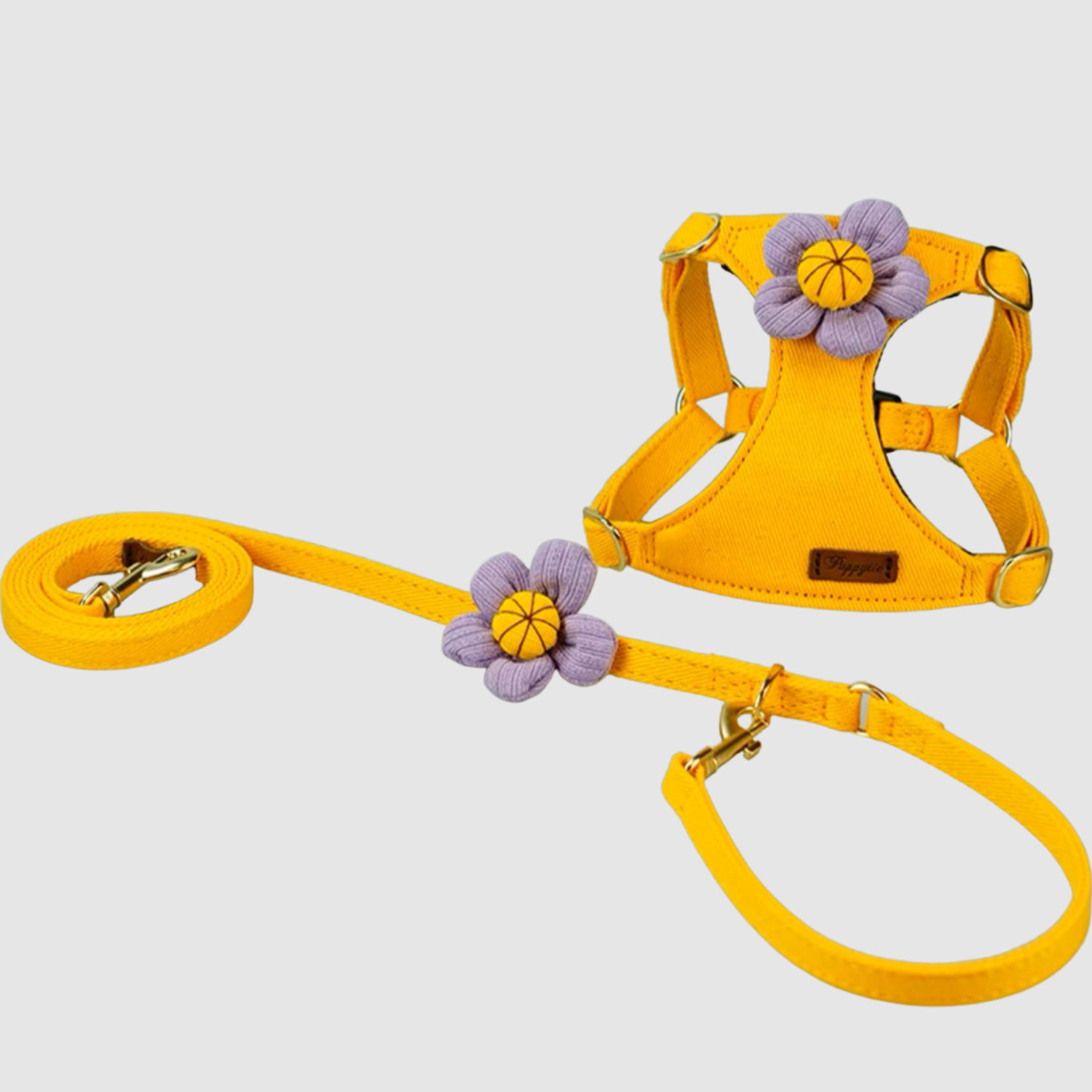 Dog Harness Flower Shapes and Leash set