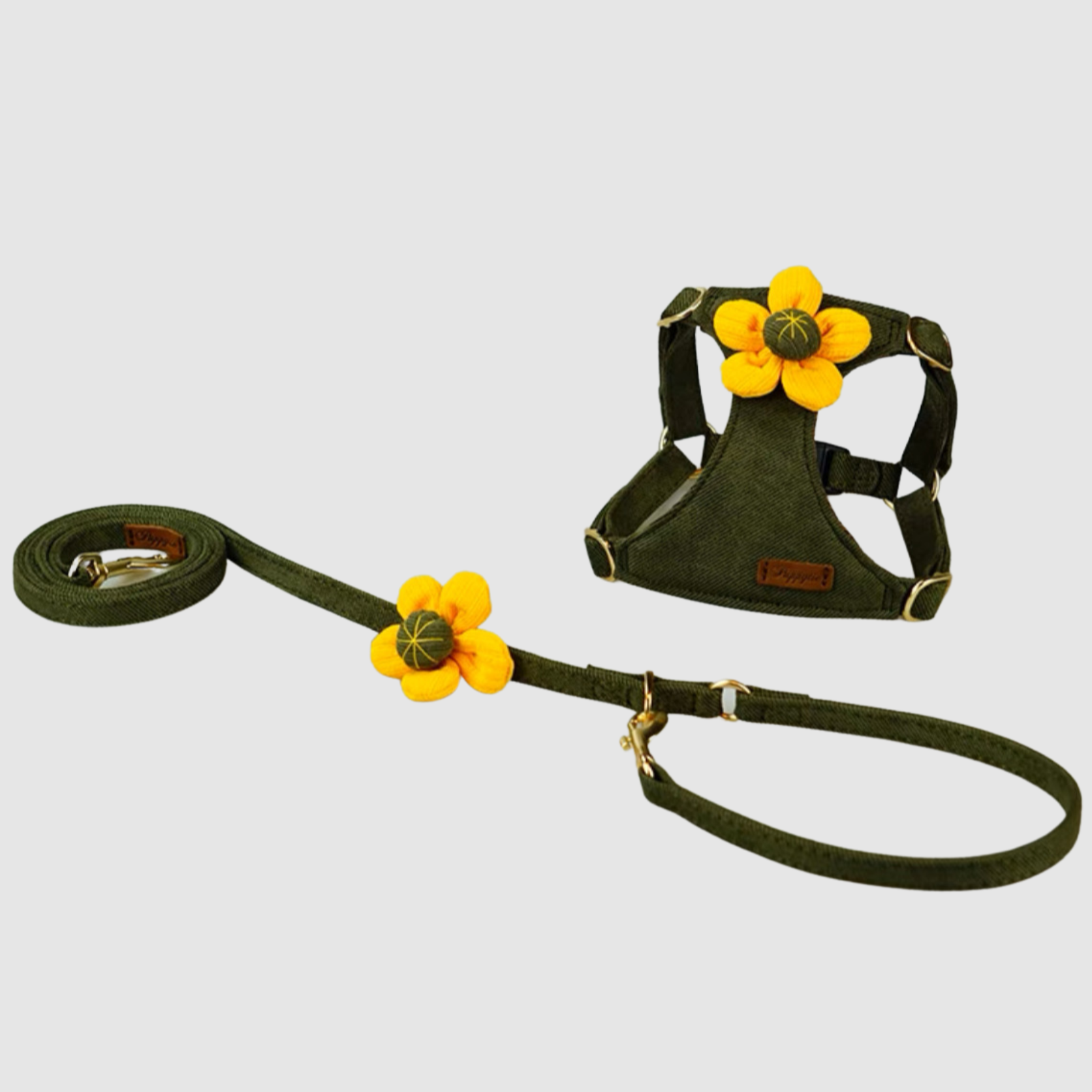 Dog Harness Flower Shapes and Leash set